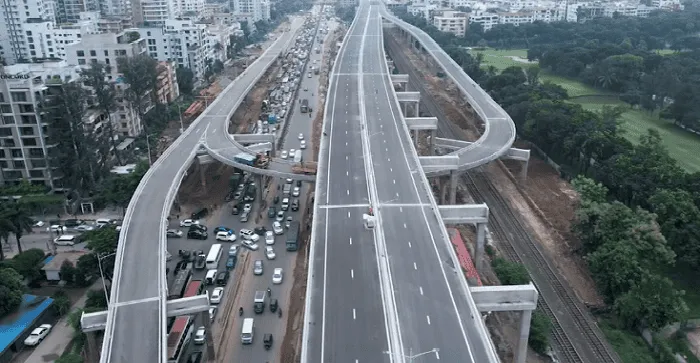 ঢাকা এক্সপ্রেসওয়ের নতুন নির্মাণ কাজের জন্য প্রস্তুতিপর্বের দৃশ্য. Channel i News - চ্যানেল আই নিউজ