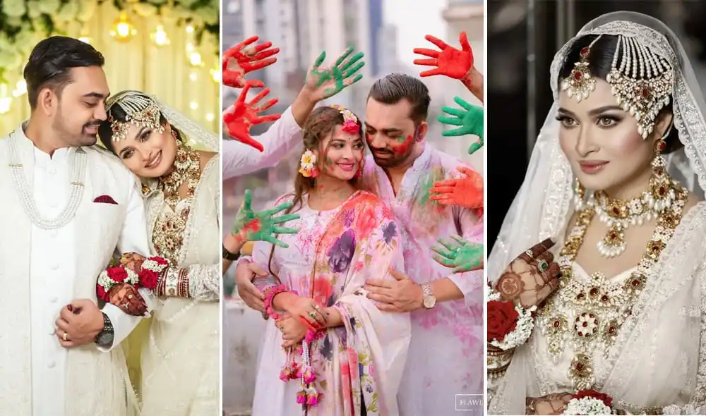 বউ সাজার অনুষ্ঠানে নায়িকা পরিধান করেছেন ঐতিহ্যবাহী শাড়ি ও গহনা. Channel i News - চ্যানেল আই নিউজ