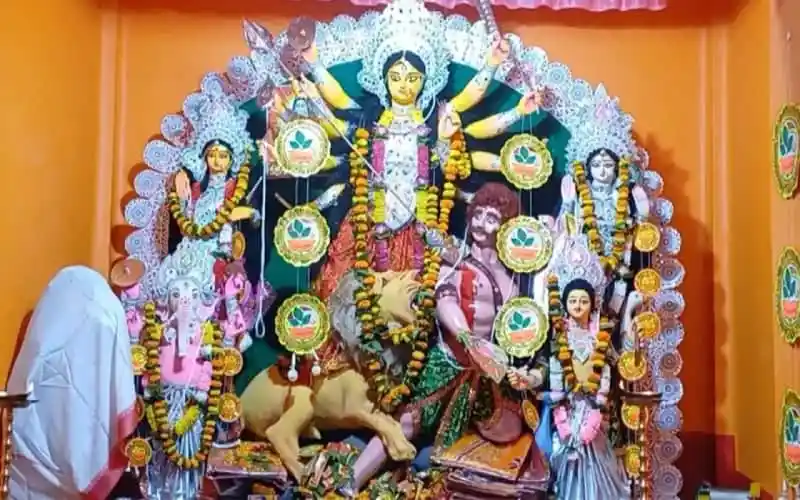 দুর্গা পূজার মহাসপ্তমী উপলক্ষে সুন্দর প্যান্ডেল সাজানো. Channel i News - চ্যানেল আই নিউজ
