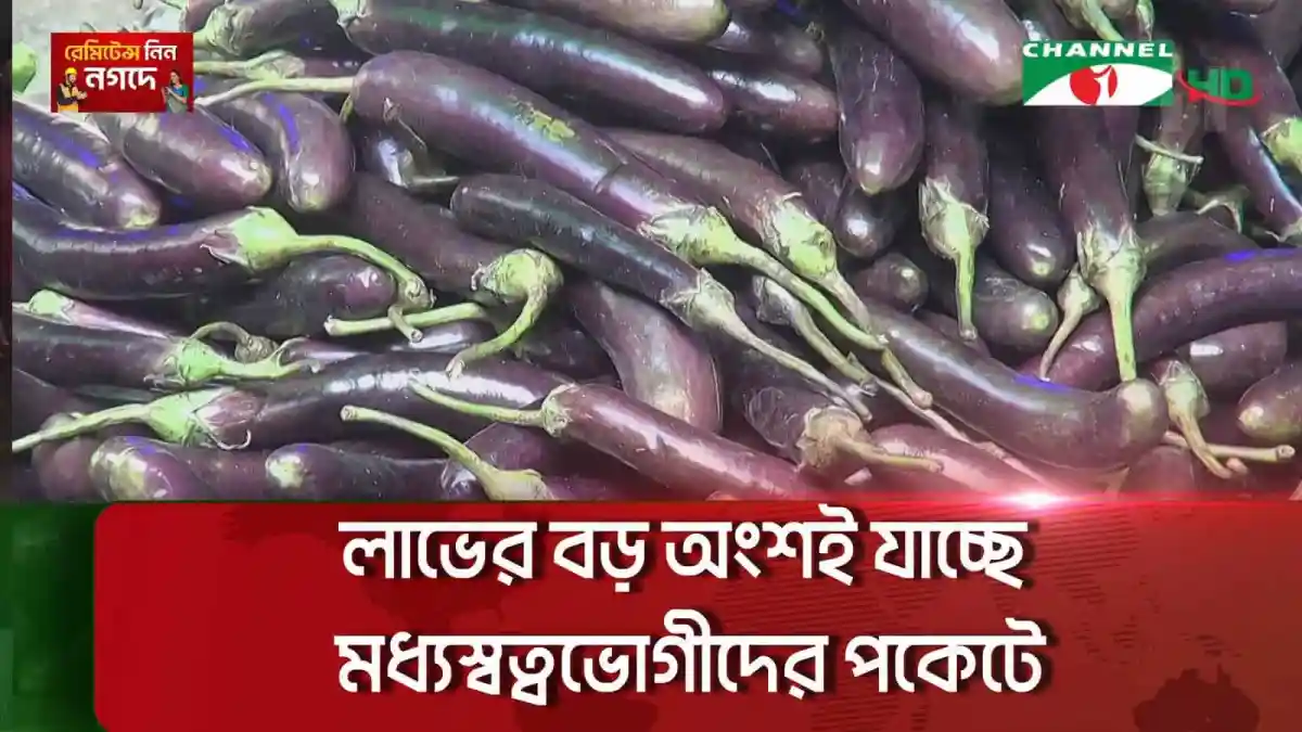বাজারে বিক্রির জন্য রাখা লাল শাক-সবজি. Channel i News - চ্যানেল আই নিউজ