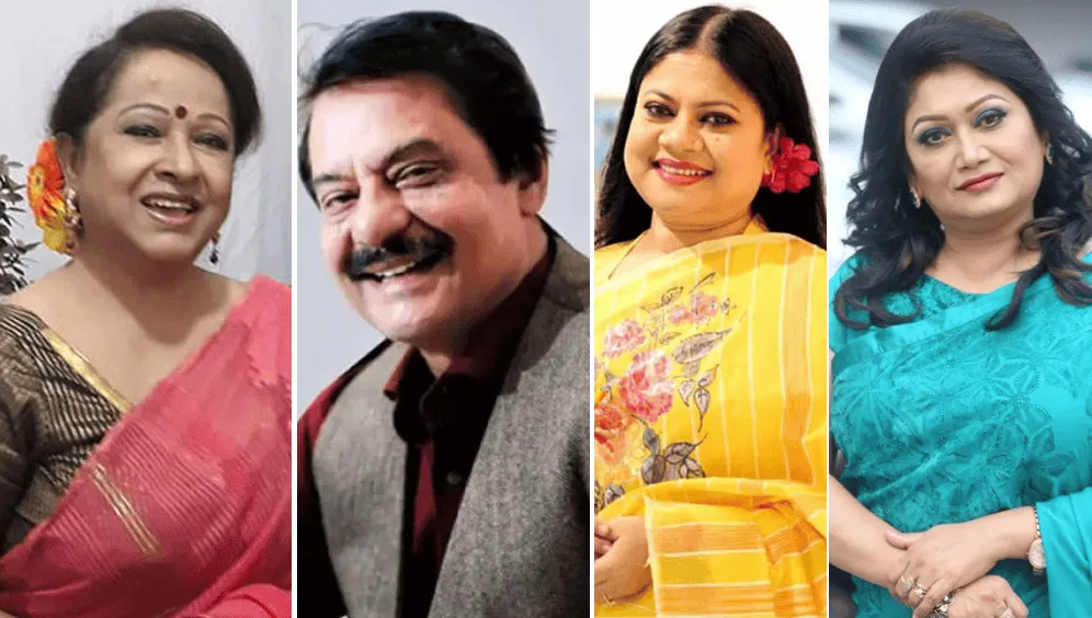 চ্যানেল আই অনলাইন অনুষ্ঠানে অংশগ্রহণকারী শিল্পীরা হাসিমুখে উপস্থিত. Channel i News - চ্যানেল আই নিউজ