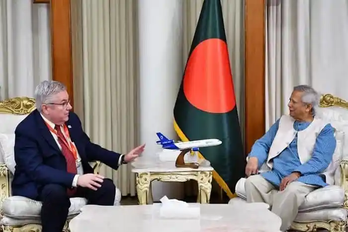 বাংলাদেশের প্রধানমন্ত্রী ও মার্কিন কূটনীতিকের সাক্ষাৎ. Channel i News - চ্যানেল আই নিউজ