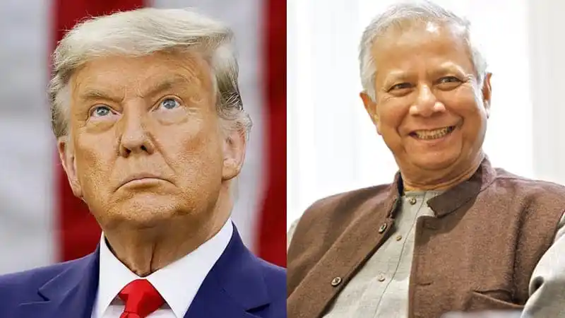 ড. ইউনূস ও ট্রাম্পের ছবি, দুই নেতার আলাদা পোজে ছবি. Channel i News - চ্যানেল আই নিউজ