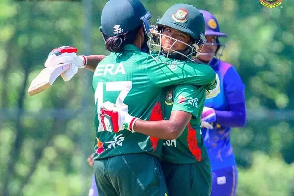 বাংলাদেশ নারী ক্রিকেটাররা জয় উদযাপন করছে, শ্রীলঙ্কার বিরুদ্ধে সিরিজে টিকে থাকার জন্য. Channel i News - চ্যানেল আই নিউজ