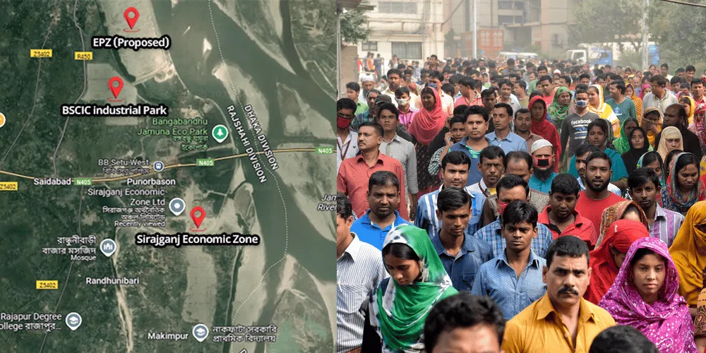 বিশাল জনসমাগম যমুনার তীরে অর্থনৈতিক কর্মযজ্ঞের জন্য. Channel i News - চ্যানেল আই নিউজ