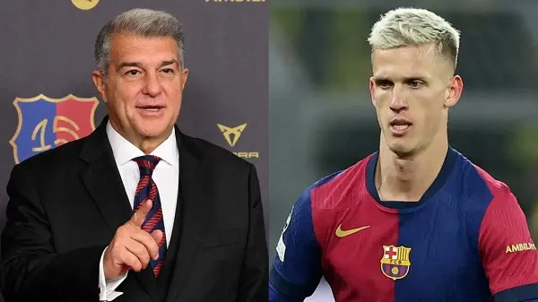Barcelona player with serious expression during match, coach in background. Channel i News - চ্যানেল আই নিউজ