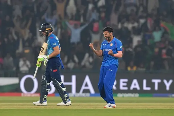 অফিসিয়াল ক্রিকেট ম্যাচে আফগানিস্তানের খেলোয়াড়ের উল্লাস. Channel i News - চ্যানেল আই নিউজ