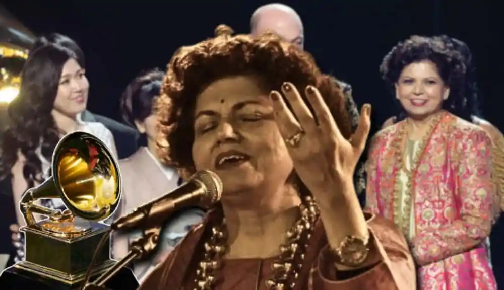 চন্দ্রিকা গান গাইছেন, পেছনে দর্শক ও শিল্পীরা উপস্থিত. Channel i News - চ্যানেল আই নিউজ