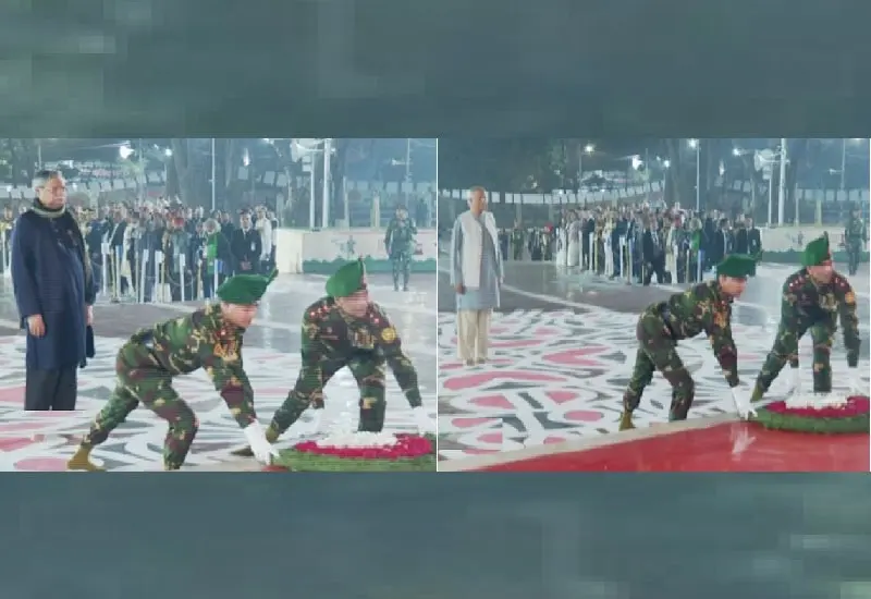 রাষ্ট্রপতি ও প্রধান উপদেষ্টার শ্রদ্ধা নিবেদন, শহীদ মিনারে পুষ্পস্তবক অর্পণ. Channel i News - চ্যানেল আই নিউজ