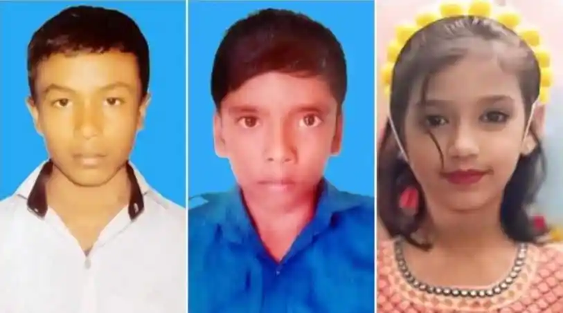 তিন শিক্ষার্থীর ছবি, কিশোরগঞ্জে সড়ক দুর্ঘটনায় প্রাণ হারানো. Channel i News - চ্যানেল আই নিউজ
