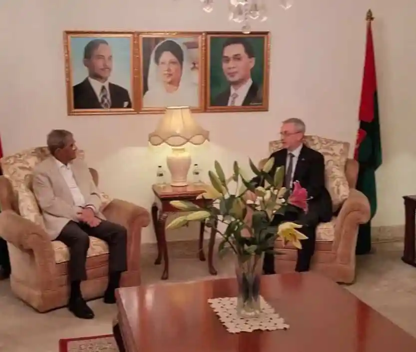 বাংলাদেশের প্রতিনিধি ও ইউরোপীয় ইউনিয়নের দূত বৈঠক করছে. Channel i News - চ্যানেল আই নিউজ