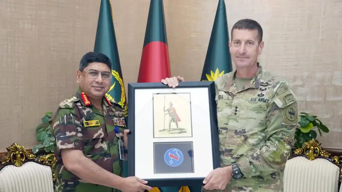 বাংলাদেশ ও যুক্তরাষ্ট্রের সামরিক কর্মকর্তাদের মধ্যে সাক্ষাৎ. Channel i News - চ্যানেল আই নিউজ