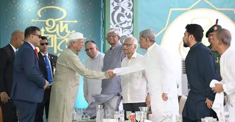প্রধান উপদেষ্টা ও বিএনপি মহাসচিবের ঈদ শুভেচ্ছা বিনিময় ছবি. Channel i News - চ্যানেল আই নিউজ