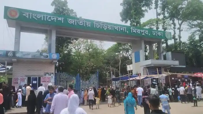 ঢাকায় বাংলাদেশ জোট চিড়িয়াখানা প্রবেশদ্বার, দর্শনার্থীরা ভিড়. Channel i News - চ্যানেল আই নিউজ