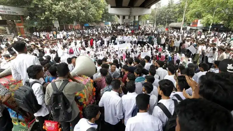 সারা দেশে কারিগরি শিক্ষার্থীদের মহাসমাবেশের দৃশ্য. Channel i News - চ্যানেল আই নিউজ