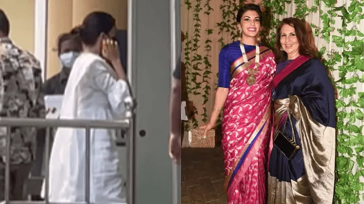 জ্যাকুলিনের মা ও তার বন্ধু হাস্যোজ্জ্বলভাবে ছবি তুলছেন।. Channel i News - চ্যানেল আই নিউজ