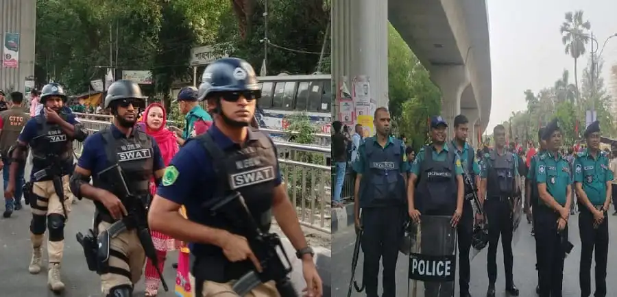 শাহবাগ ও ঢাকা বিশ্ববিদ্যালয় এলাকায় নিরাপত্তা বাহিনী ও পুলিশ মোতায়েন. Channel i News - চ্যানেল আই নিউজ