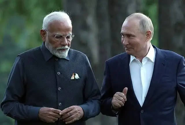 ভারত সফররত রুশ প্রেসিডেন্ট পুতিন ও ভারতের প্রধানমন্ত্রী মোদি. Channel i News - চ্যানেল আই নিউজ