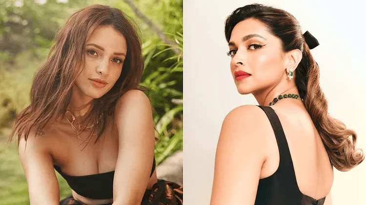 দুটি মহিলার ছবি, একে অন্যের পাশে, একজন প্রকৃতির মাঝে অন্যজন স্টুডিওতে।. Channel i News - চ্যানেল আই নিউজ