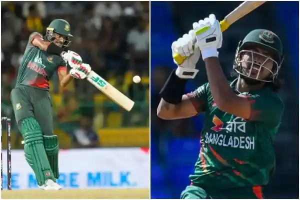 বাংলাদেশ ক্রিকেটার সৌম্য সরকার ও নাঈম হাসান ব্যাটিং করছে. Channel i News - চ্যানেল আই নিউজ