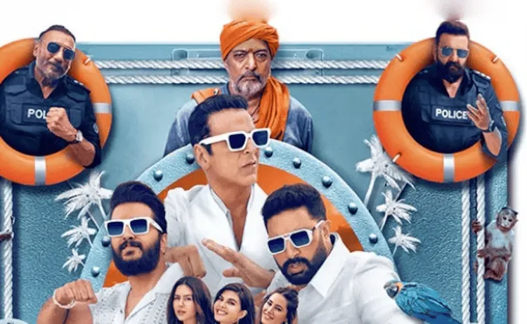 হাউজফুল ৫ সিনেমার মূল চরিত্রদের সমুদ্র সৈকত দৃশ্য. Channel i News - চ্যানেল আই নিউজ