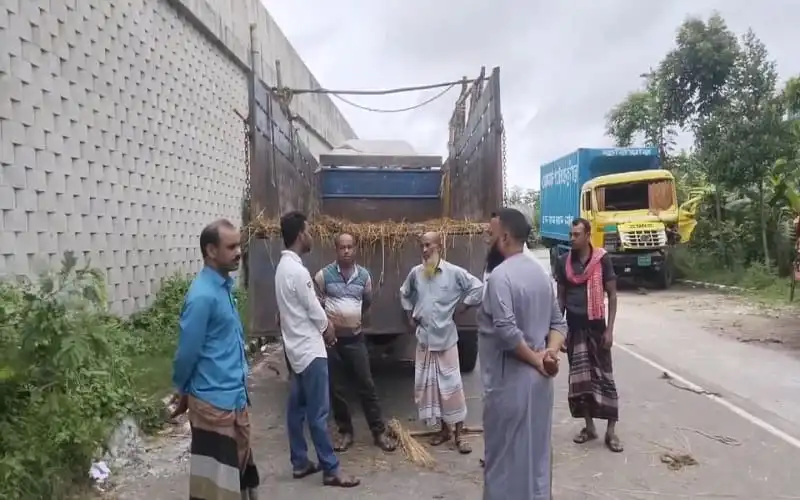 মাদারীপুরে গরুবাহী ট্রাক ও পিকআপের সংঘর্ষের ছবি. Channel i News - চ্যানেল আই নিউজ