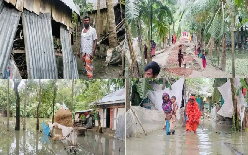 ভোলা বন্যা পরিস্থিতিতে মানুষ ও পরিবার ক্ষতিগ্রস্ত. Channel i News - চ্যানেল আই নিউজ