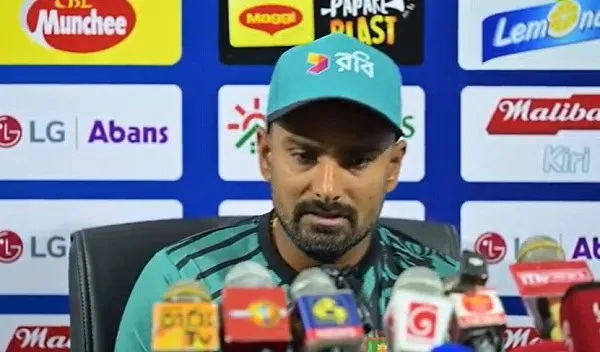বাংলাদেশ ক্রিকেটার লিটন দাস সংবাদ সম্মেলনে বক্তব্য দিচ্ছেন. Channel i News - চ্যানেল আই নিউজ