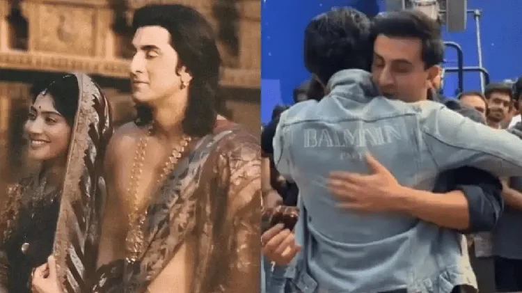 রাম ও অ্যানিমেল চরিত্রের সঙ্গে রণবীরের ছবি, দুই দৃশ্যের সংমিশ্রণ. Channel i News - চ্যানেল আই নিউজ