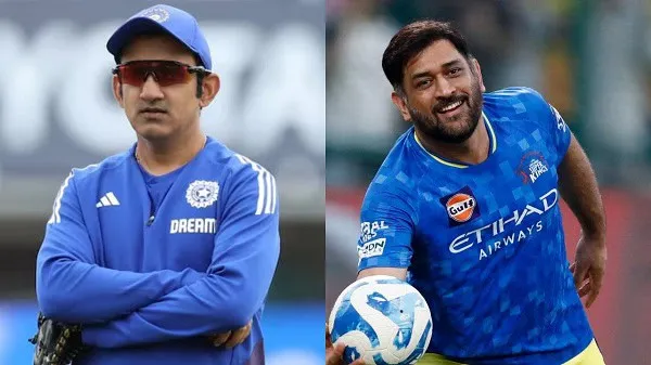 দুই ক্রিকেটার, একজন শান্ত ও অন্যজন হাস্যোজ্জ্বল, মাঠে প্রস্তুত।. Channel i News - চ্যানেল আই নিউজ