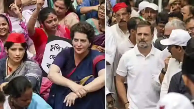 রাহুল ও প্রিয়াঙ্কা গান্ধী মুক্তি পাওয়ার পর জনতার মাঝে উপস্থিত. Channel i News - চ্যানেল আই নিউজ
