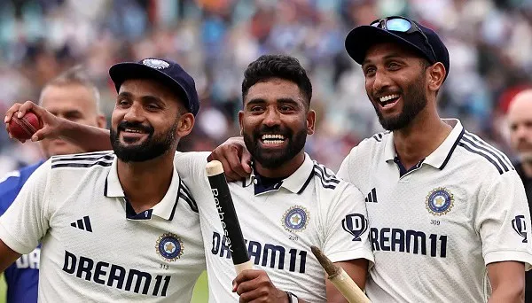 ভারতীয় ক্রিকেটাররা জয়ের উদযাপন করছে, হাসি ও আনন্দ প্রকাশ. Channel i News - চ্যানেল আই নিউজ