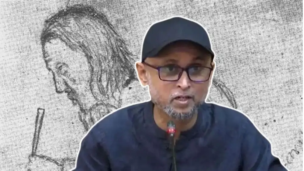 বাংলাদেশের একজন সাংবাদিকের ছবি, তিনি গা dark blue শার্ট ও ক্যাপ পরেছেন. Channel i News - চ্যানেল আই নিউজ