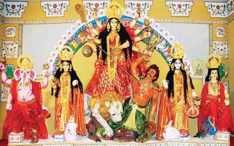 শারদীয় দুর্গোৎসবের প্যান্ডেল ও প্রতিমা, মহাষষ্ঠী উদযাপন. Channel i News - চ্যানেল আই নিউজ