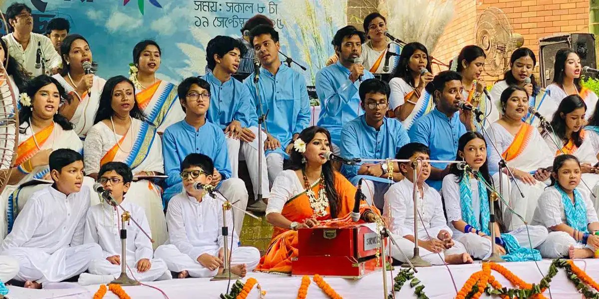 শরৎ উৎসবের অনুষ্ঠানে শিশু ও তরুণদের আবৃত্তি ও সংগীত পরিবেশনা. Channel i News - চ্যানেল আই নিউজ