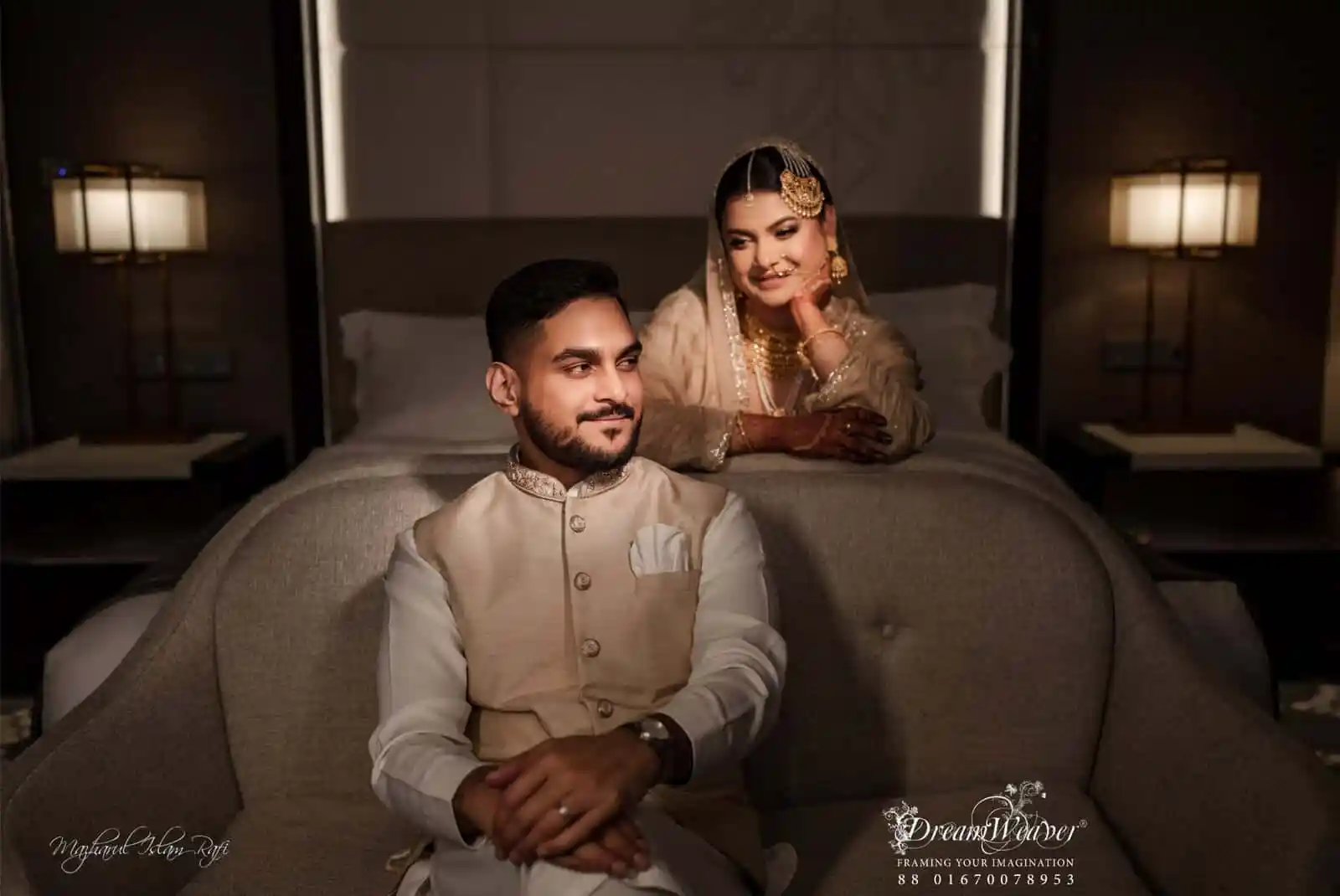 শবনম ফারিয়া ও তার স্বামী বিবাহের পরের মুহূর্তে. Channel i News - চ্যানেল আই নিউজ