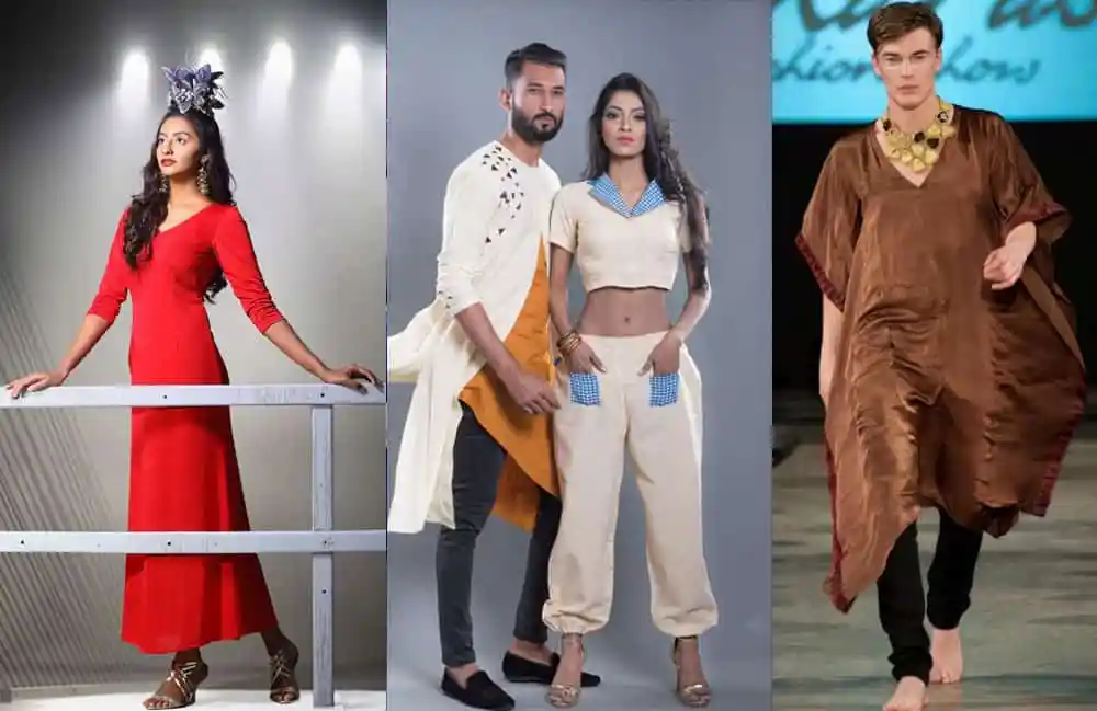 ফ্যাশনেবল পোশাক পরা মডেল ও ডিজাইনাররা নিউইয়র্কে ফ্যাশন শোতে অংশগ্রহণ করছে. Channel i News - চ্যানেল আই নিউজ