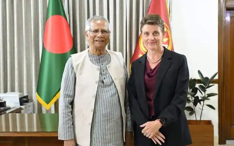 গোয়েন লুইসের সাথে বাংলাদেশের একজন প্রতিনিধি সাক্ষাৎ. Channel i News - চ্যানেল আই নিউজ