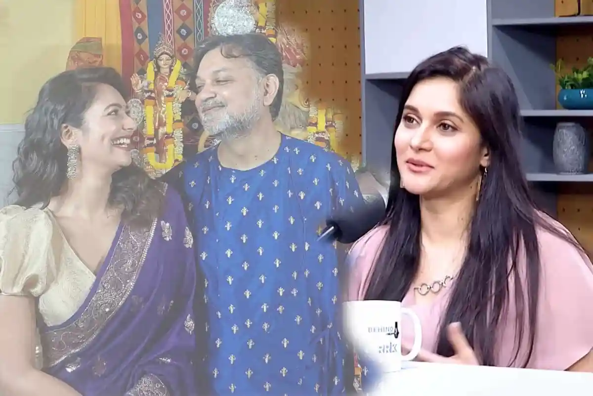 একজন নারী সাক্ষাৎকার দিচ্ছেন, পাশে অন্য দুই ব্যক্তি হাসছেন. Channel i News - চ্যানেল আই নিউজ