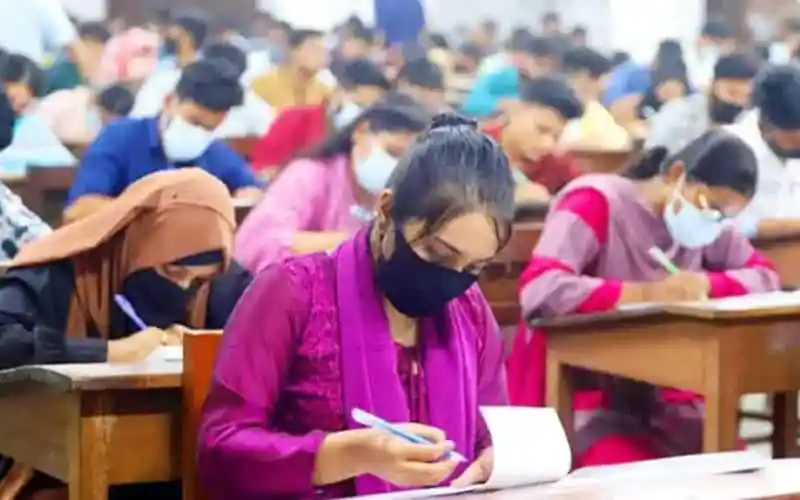 Candidates taking written exam at 49th BCS exam hall in Bangladesh. Channel i News - চ্যানেল আই নিউজ