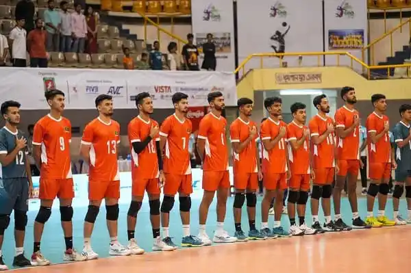 বাংলাদেশ ভলিবল দলের খেলোয়াড়রা কভার কাপ আন্তর্জাতিক আসরে অংশগ্রহণ করছে. Channel i News - চ্যানেল আই নিউজ