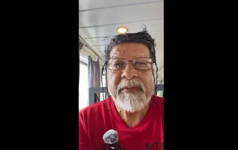 শহিদুল আলমের ভিডিও কলের ছবি, বাংলাদেশি সাংবাদিক ও মানবাধিকার কর্মী. Channel i News - চ্যানেল আই নিউজ