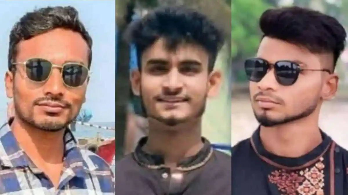 তিন যুবকের ছবি, যারা দুর্ঘটনায় নিহত হয়েছেন।. Channel i News - চ্যানেল আই নিউজ