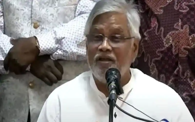 আমানউল্লাহ আমান speaking at a press conference in Bangladesh. Channel i News - চ্যানেল আই নিউজ