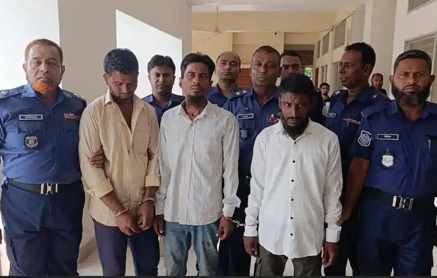 নিরাপত্তা বাহিনী ও আসামির ছবি, গৃহবধূকে গণধর্ষণ মামলার শুনানি. Channel i News - চ্যানেল আই নিউজ