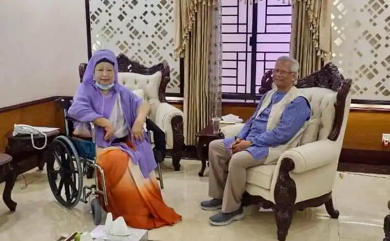 প্রধান উপদেষ্টার সাথে খালেদা জিয়ার সৌজন্য সাক্ষাৎ, বাংলাদেশ. Channel i News - চ্যানেল আই নিউজ