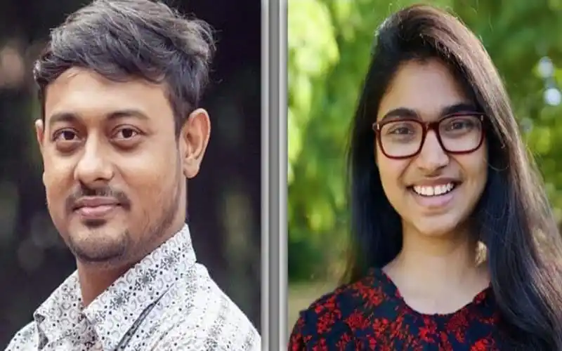 দুটি ব্যক্তির ছবি, একজন পুরুষ ও একজন মহিলা, হাসিমুখে।. Channel i News - চ্যানেল আই নিউজ