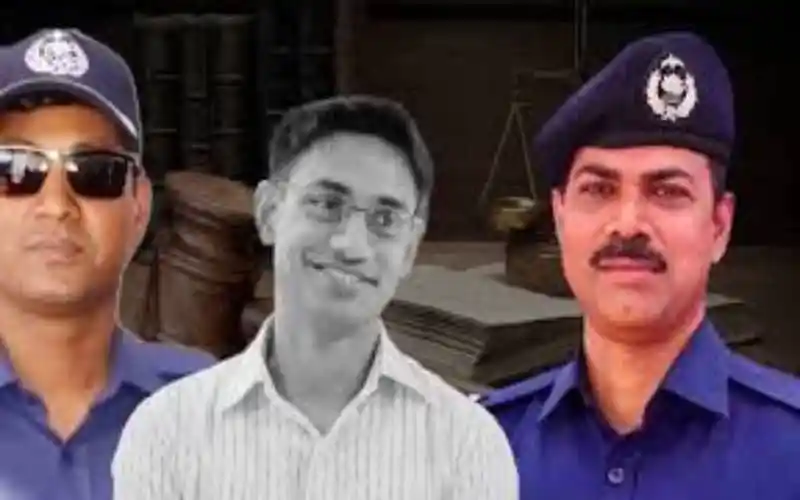 তিনজন পুলিশ কর্মকর্তা ও একজন সাধারণ ব্যক্তি ছবি. Channel i News - চ্যানেল আই নিউজ