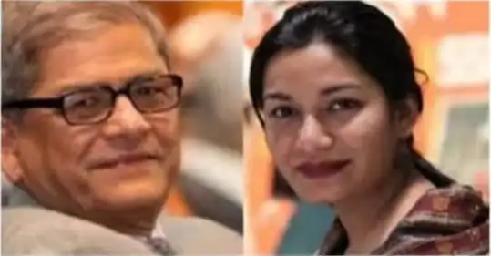 দুই ব্যক্তির কাছাকাছি ছবি, একজন পুরুষ ও একজন মহিলা, হাস্যোজ্জ্বল।. Channel i News - চ্যানেল আই নিউজ