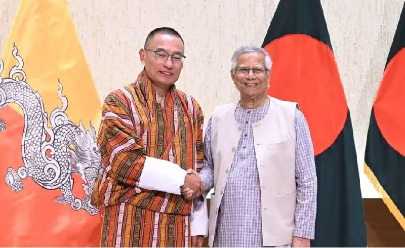 বাংলাদেশের প্রধানমন্ত্রী ও ভুটানের প্রধানমন্ত্রী সাক্ষাৎ. Channel i News - চ্যানেল আই নিউজ